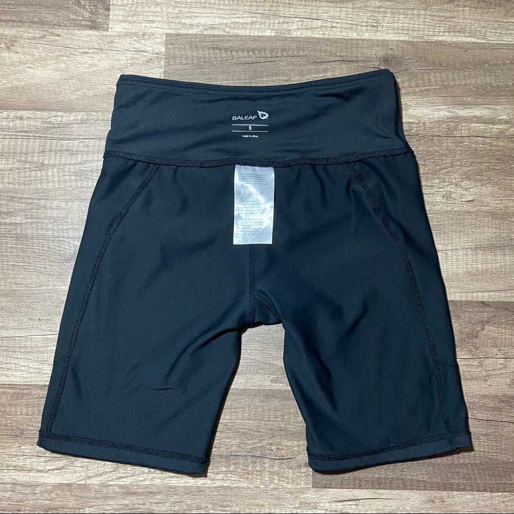 Baleaf High Rise Side Pocketed Yoga Shorts - Picture 6 of 11